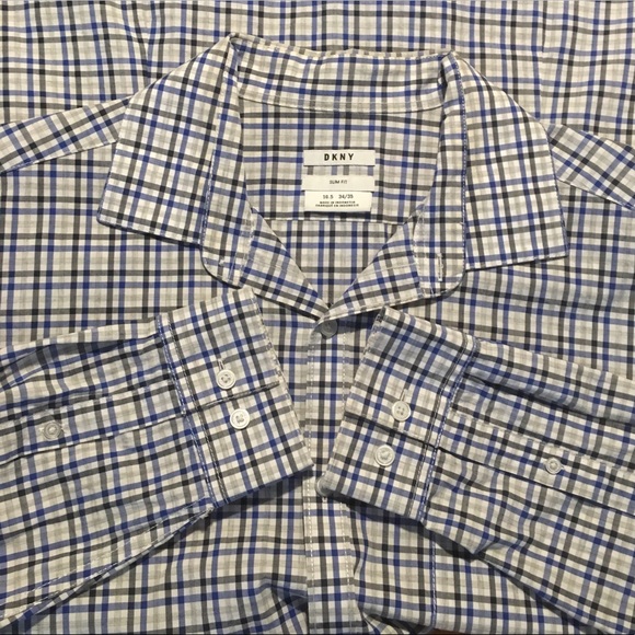 .*DKNY* Men’s 100% cotton long sleeved shirt - Picture 5 of 9